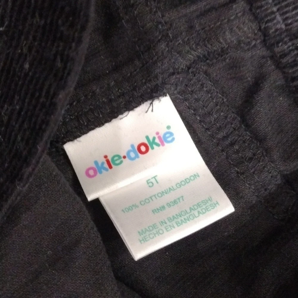 Old Navy & Okie-Dokie | Set of 3 - 2 Long Sleeves Shirts & a Black Pants size 5T